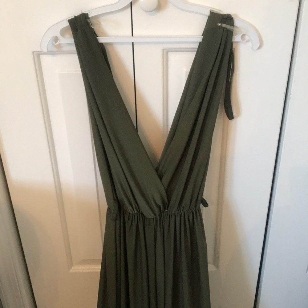 deep v-neck jumpsuit